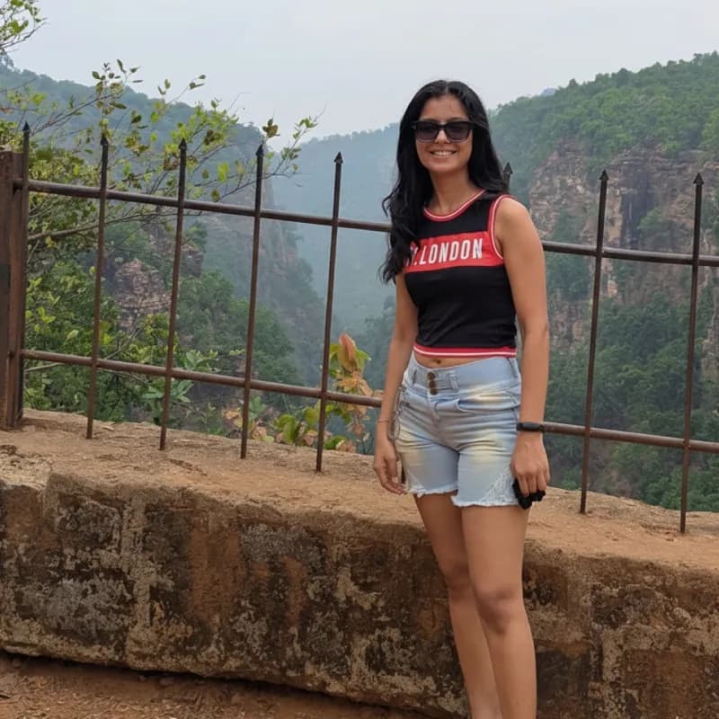 Riya travelling outdoors
