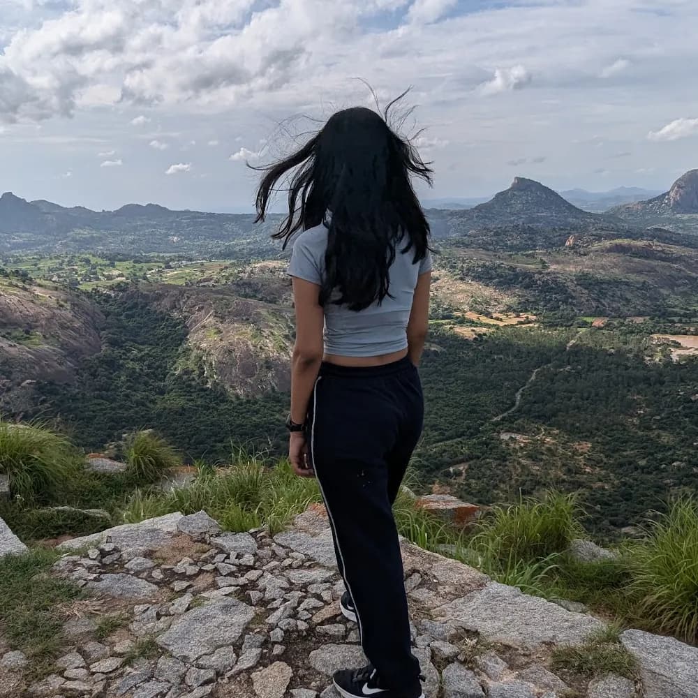 Riya on a green trek
