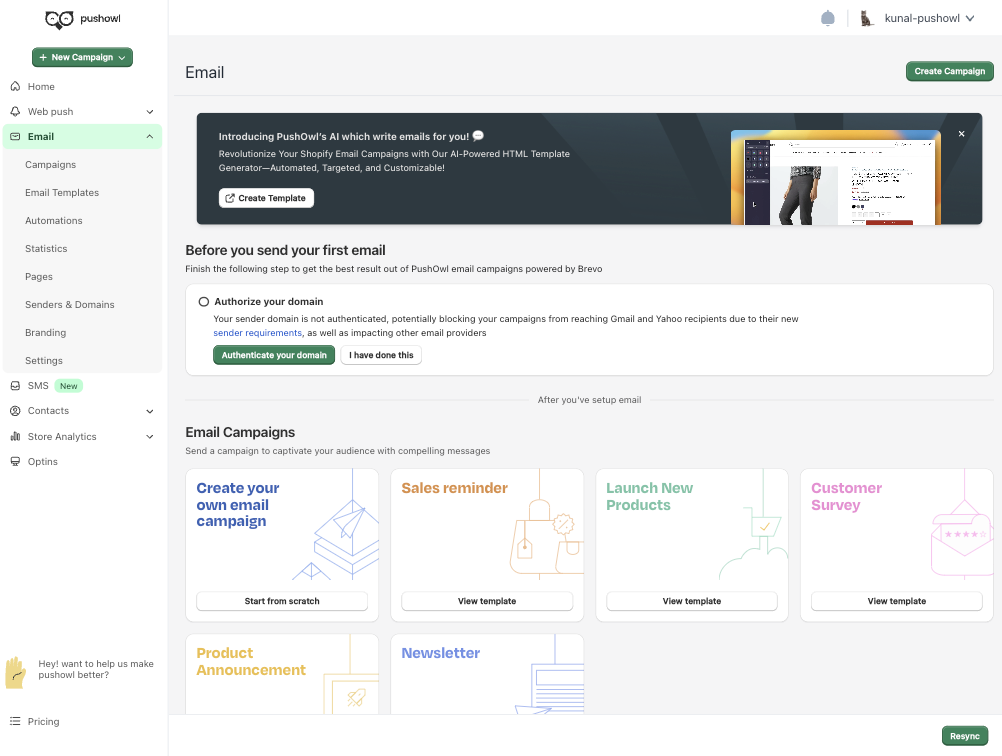 HTML Email Template GPT showing send-ready sections and preview