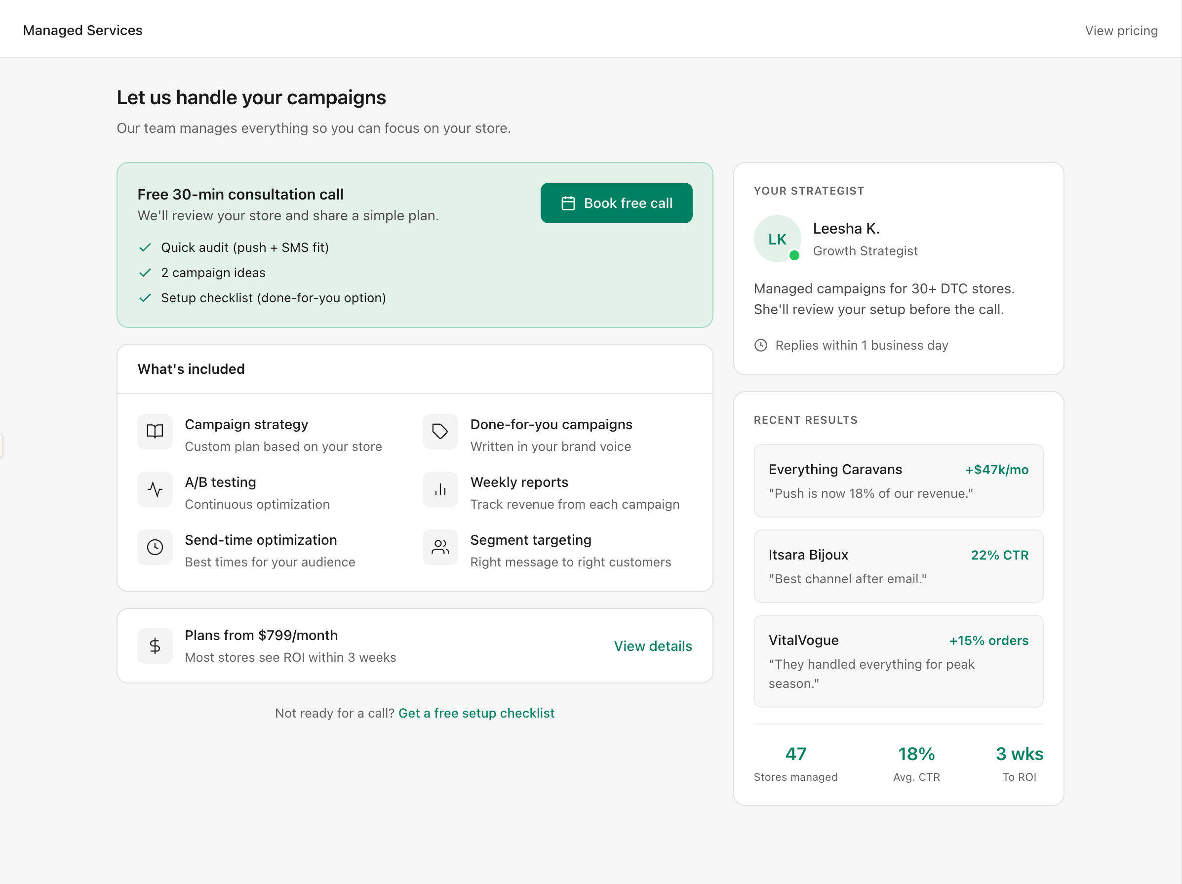 Visual examples of what merchants would receive